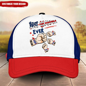 Best Dad Ever Stars And Stripes - Gift For Father, Grandpa, Grandfather - Personalized Classic Cap