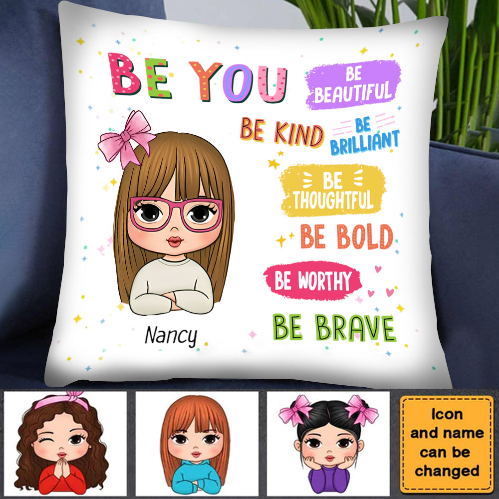 Personalized Gift For Kids Be You Affirmations Pillow