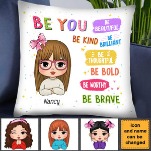 Personalized Gift For Kids Be You Affirmations Pillow