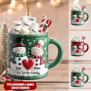 Their Hugs Are The Coziest Gifts Under The Tree - Family Personalized Custom Ornament