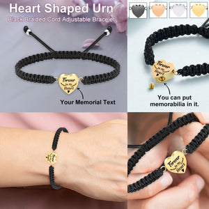 Personalized Memorial Heart Bracelet