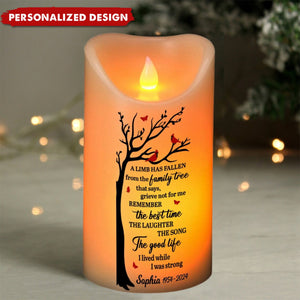 Remember The Best Time - Personalized Loss Of A Loved One Memorial Led Candle