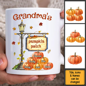 Gift For Grandma Autumn Pumpkin Patch Mug