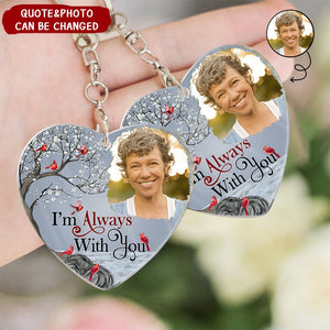 Custom Photo I'll Hold You In My Heart Personalized Acrylic Keychain