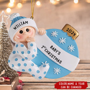 Personalized Lovely Baby's First Christmas Ornament