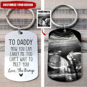 Now You Can Carry Me Too-Personalized Aluminum Keychain Gift for Lover or Family