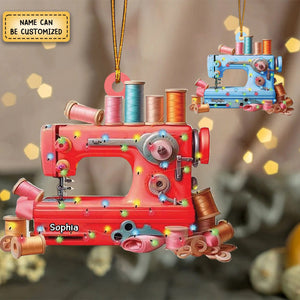 Sewing Machine Christmas Ornament-Gift For Sewing Lover