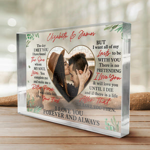 Couple Personalized Custom Rectangle Shaped Acrylic Plaque - Gift For Husband Wife