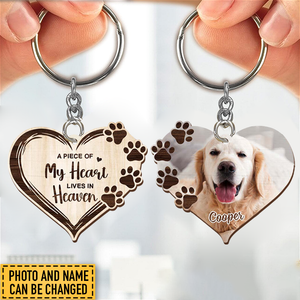 Personalized Dog Memorial Gift Photo Acrylic Keychain