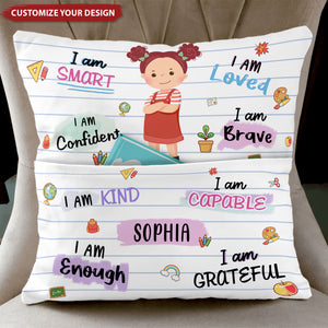 I Am Confident - Personalized Pocket Pillow