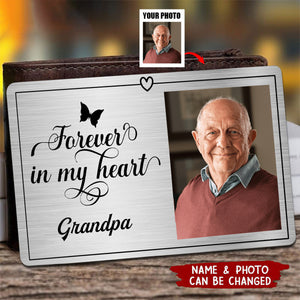 Personalized Aluminium Photo Memorial Wallet Card