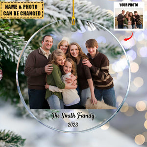 Gift For Grandparents - Personalized Acrylic Photo Ornament