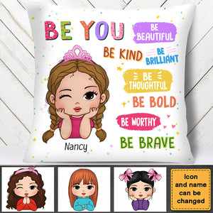 Personalized Gift For Kids Be You Affirmations Pillow