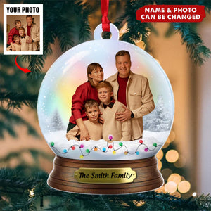 Personalized Family Photo Ornament - Christmas Gift For Family Members