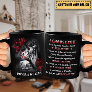 I Would Choose You Over A Hundred Lives - Couple Personalized Custom Mug - Gift For Husband Wife, Anniversary