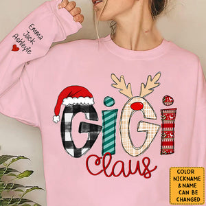 Personalized 2023 Christmas Gigi Nana Grandma Claus Sweatshirt