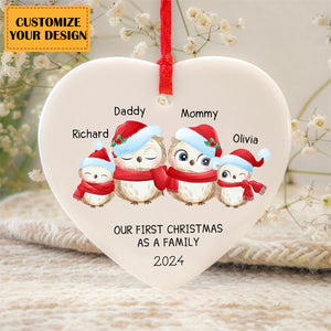 Personalized Bird Family Christmas Ornaments-Gifts For Family