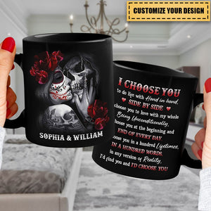 I Would Choose You Over A Hundred Lives - Couple Personalized Custom Mug - Gift For Husband Wife, Anniversary