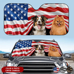 Custom Photo Car Sun Shade -Personalized  Gift For Pet Lovers