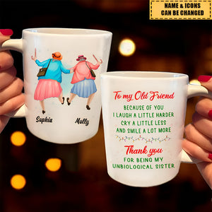 Christmas Gift For Friends Because Of You Mug