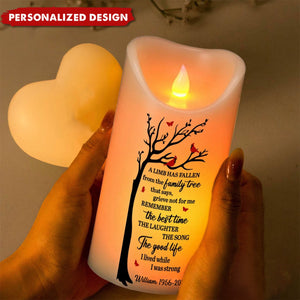 Remember The Best Time - Personalized Loss Of A Loved One Memorial Led Candle