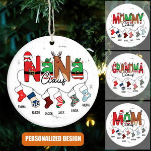 Personalized Customized Grandma/GiGi/NaNa Christmas Gift Ornament