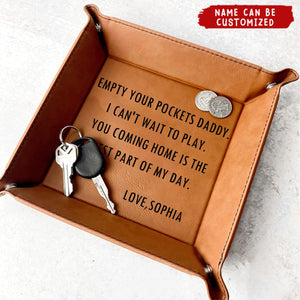 Catch All Table Tray Personalized Valet Tray For Men