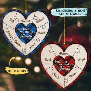 Together We Make A Family - Personalized Christmas Ornament