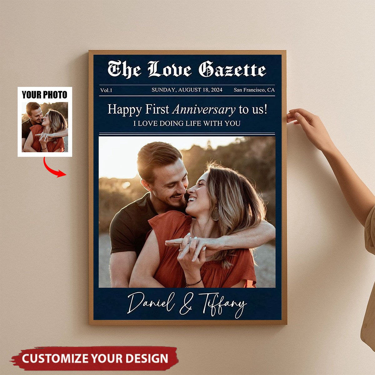 Our Anniversary-Personalized Posters For Couples-Upload Photo