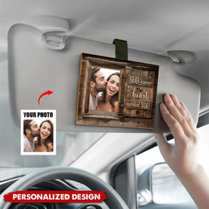 All Of Me Loves All Of You-Personalized Custom Photo Gifts For Couple Car Visor Clip