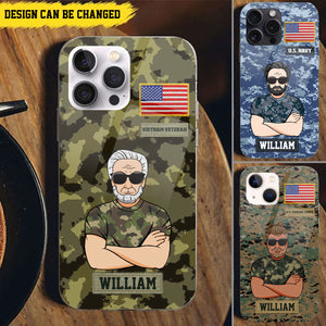 Custom Personalized Veteran Phone Case - Gift for Veteran