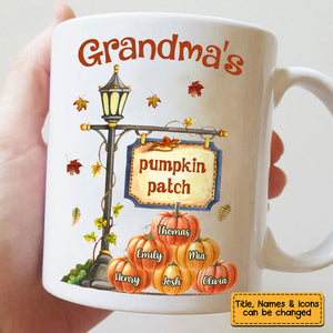 Gift For Grandma Autumn Pumpkin Patch Mug