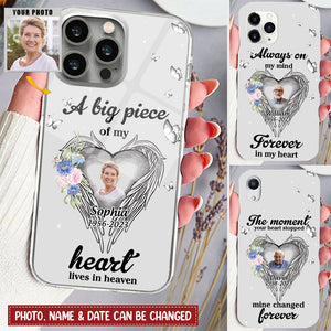 Your Wings Were Ready But My Heart Was Not- Personalized Memorial Phone Case