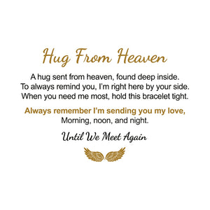 Custom Photo Hug From Heaven - Personalized Engraved Bracelet