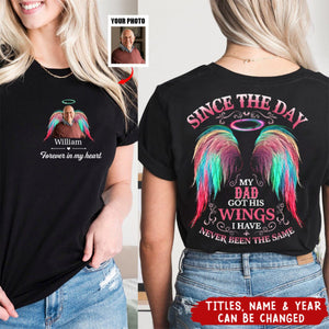 Since The Day My Loved ones Got The Wings Personalized T-shirt - Sympathy Gift For Family Members