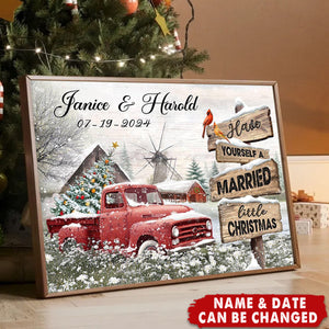 Married Little Christmas - Personalized Christmas Poster