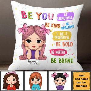 Personalized Gift For Kids Be You Affirmations Pillow