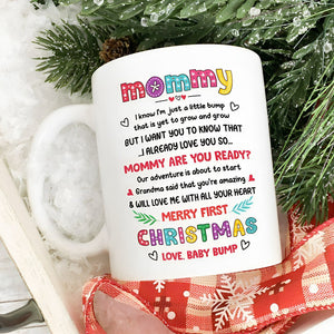 Dear Mommy - Love Baby Bump - 2023 Christmas Gifts Mugs