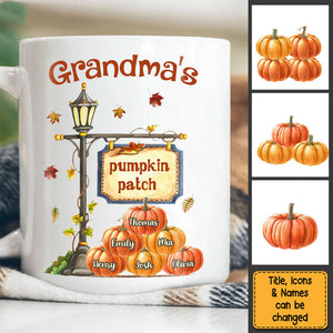 Gift For Grandma Autumn Pumpkin Patch Mug