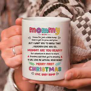 Dear Mommy - Love Baby Bump - 2023 Christmas Gifts Mugs