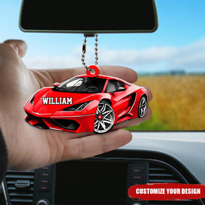 Colorful Car Personalized Acrylic Car Ornament