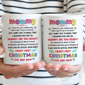 Dear Mommy - Love Baby Bump - 2023 Christmas Gifts Mugs