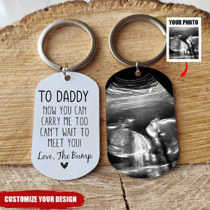 Now You Can Carry Me Too-Personalized Aluminum Keychain Gift for Lover or Family