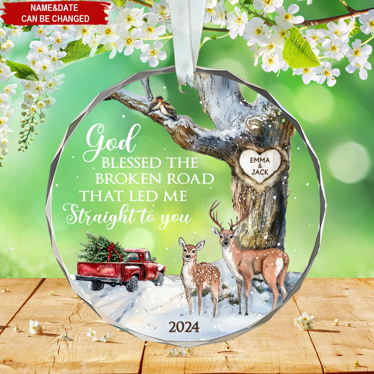 God Blessed The Broken Road That Light me Straight To You-Gift For Couple