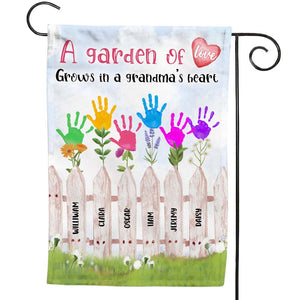 Gift Garden Of Love Grows In A Grandma's Heart Flag