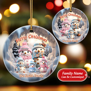 Personalized custom 3D Breakout Ornaments - Christmas for family with children Ornament