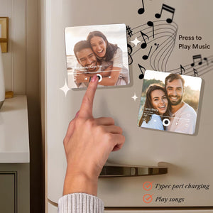 Customized Music Fridge Magnet Personalised Photo Fridge Magnet Can Play Songs