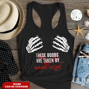 These Boobs Are Taken By Custom Name Tank Top