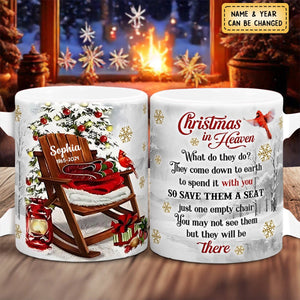 Christmas In Heaven - Personalized Memorial Mug