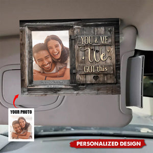 All Of Me Loves All Of You-Personalized Custom Photo Gifts For Couple Car Visor Clip